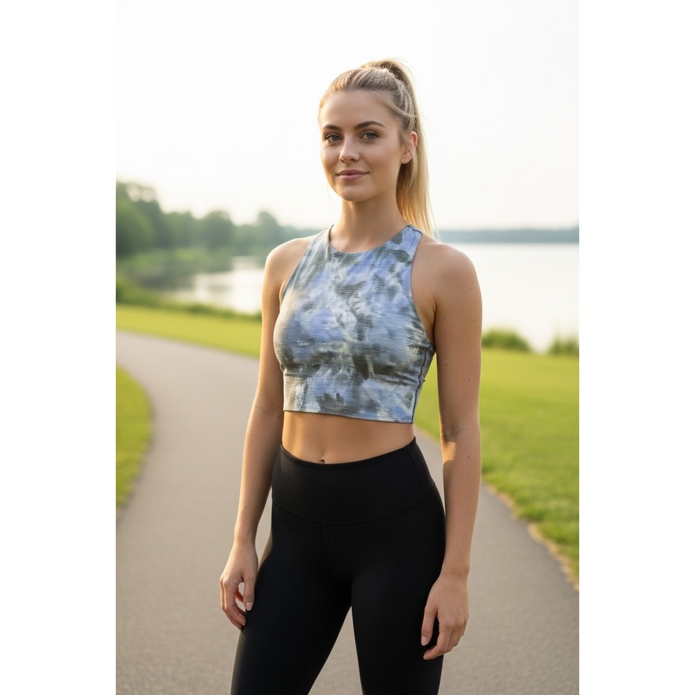 Athleta lavender &‎ Grey Sports Bra